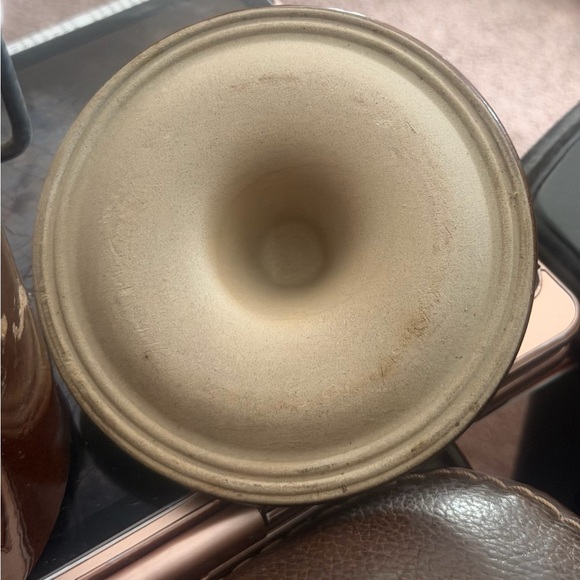 Brown Ceramic Cheese Crock Jar - Brown - Picture 6 of 6